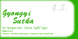 gyongyi sutka business card